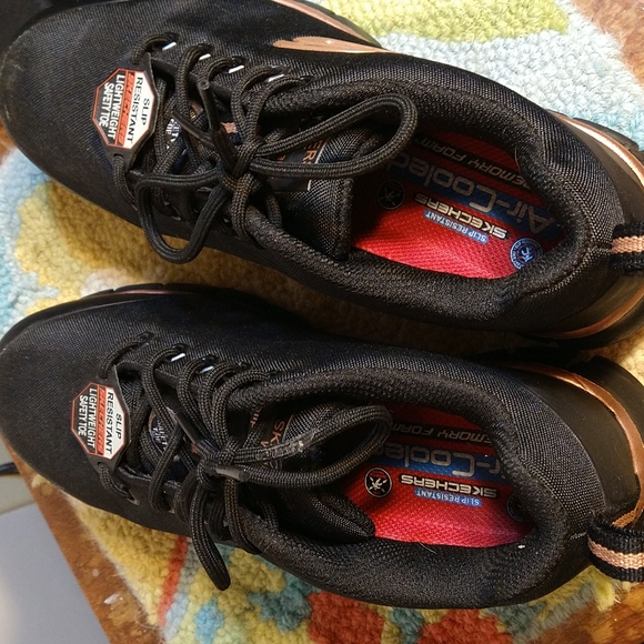 Skechers Slip Resistant Light Weight Work Shoes - Picture 6 of 9